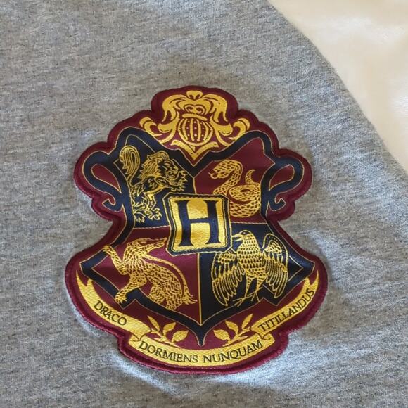 Rare 2022 Harry Potter Hogwarts Crest Adult Raglan T-shirt Small - Picture 2 of 5